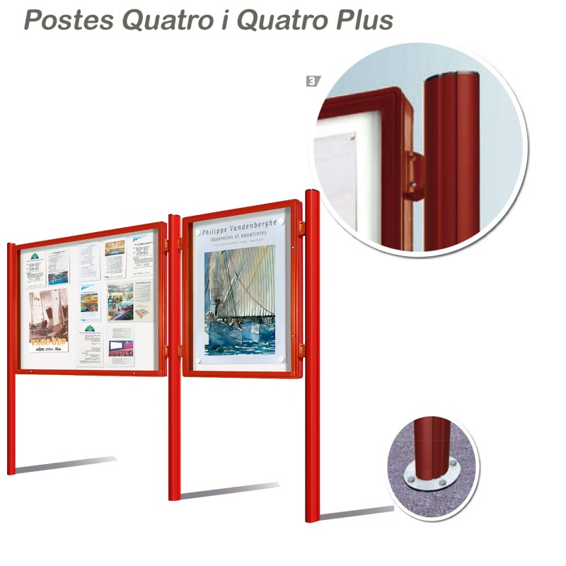 Kit de Postes per vitrines d'informació